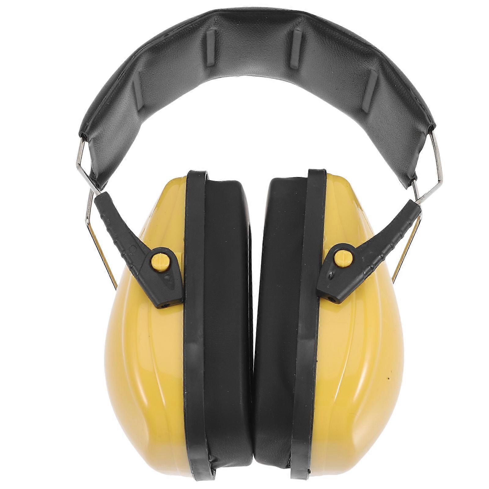 Baby Ear Muffs Noise Blocking Earmuff Infant Hearing Protection Over-Ear Yellow 18x13cm 1Set
