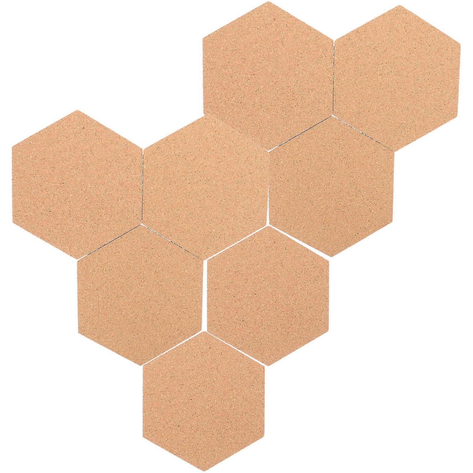 Hexagon Cork Board Self Adhesive Wall Decor for Photos, Messages, and Memos – Ideal for Home, Office, and School Use