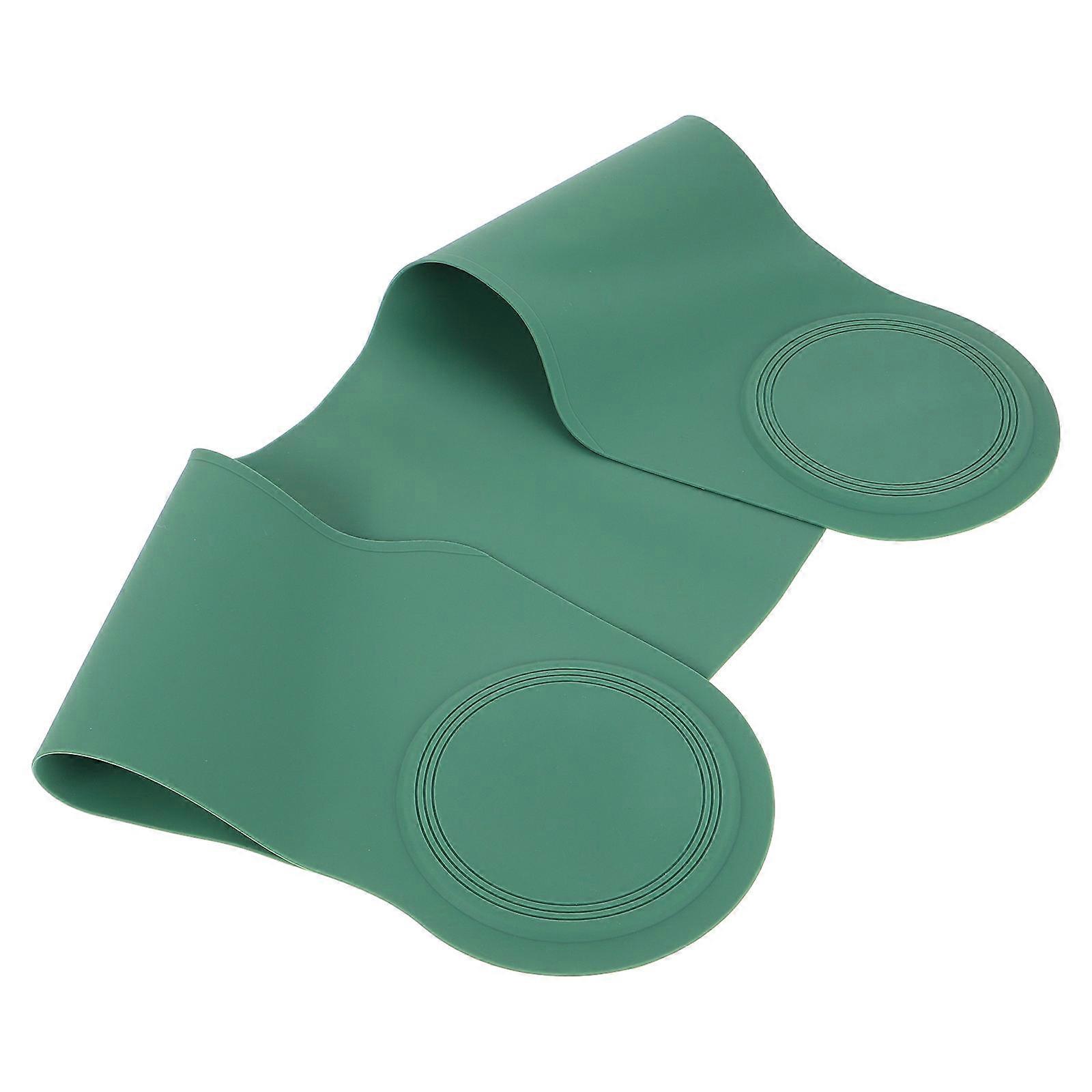Silicone Hair Cutting Collar for Salon Use Green Color Portable and Comfortable 12.5x16 Inches