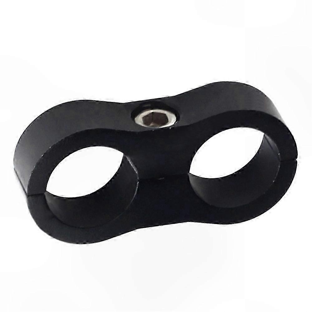 2-Hole Braided Hose Separator Clamp for Oil Line Fitting Bracket Adapter
