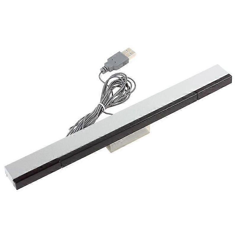 Silver (A) $wii wired sensor bar usb computer pcwii simulator sensor bar usb connected to computer sensor barsilver SZRH A-GB