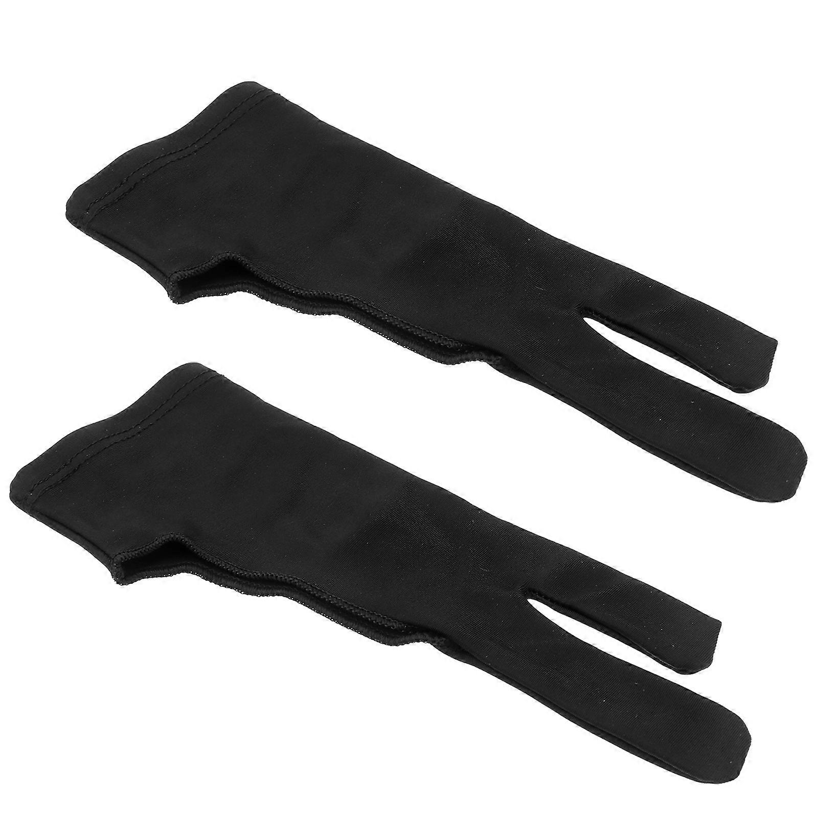 Black Spandex Artist Glove for Drawing Tablet Protection Durable Design Size Options Available