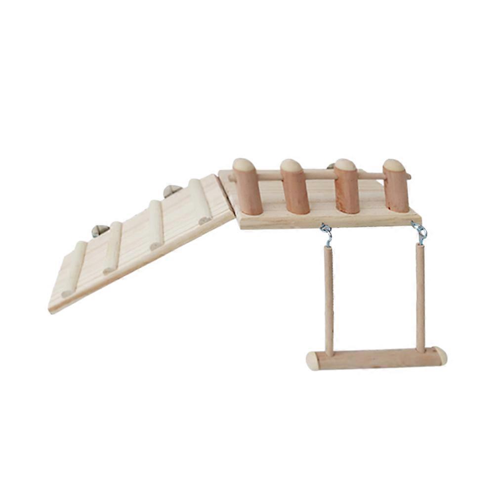 Hamster Interactive Ladder Swing Set for Small Pets – Fun Activity Toy for Hamsters, Parrots, and Chipmunks
