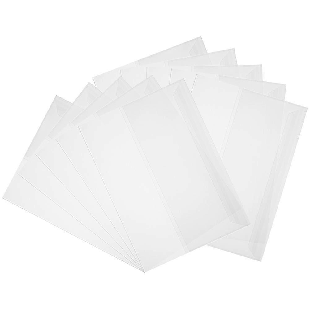 Transparent Book Cover Protector A4 Size Plastic Front Cover for Work Reusable 10 Sheets