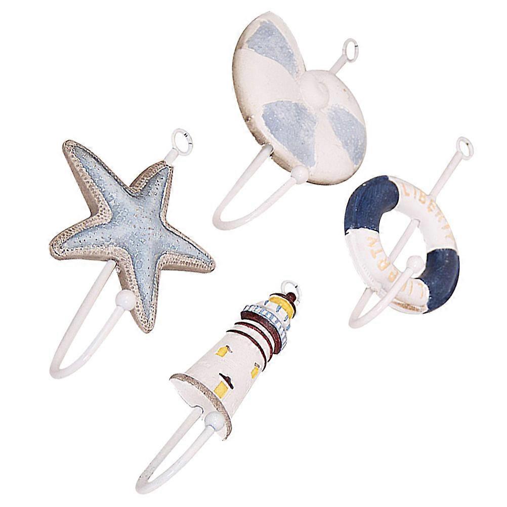 Creative Resin Hooks for Stuff Hanging Nonslip Design Assorted Pieces