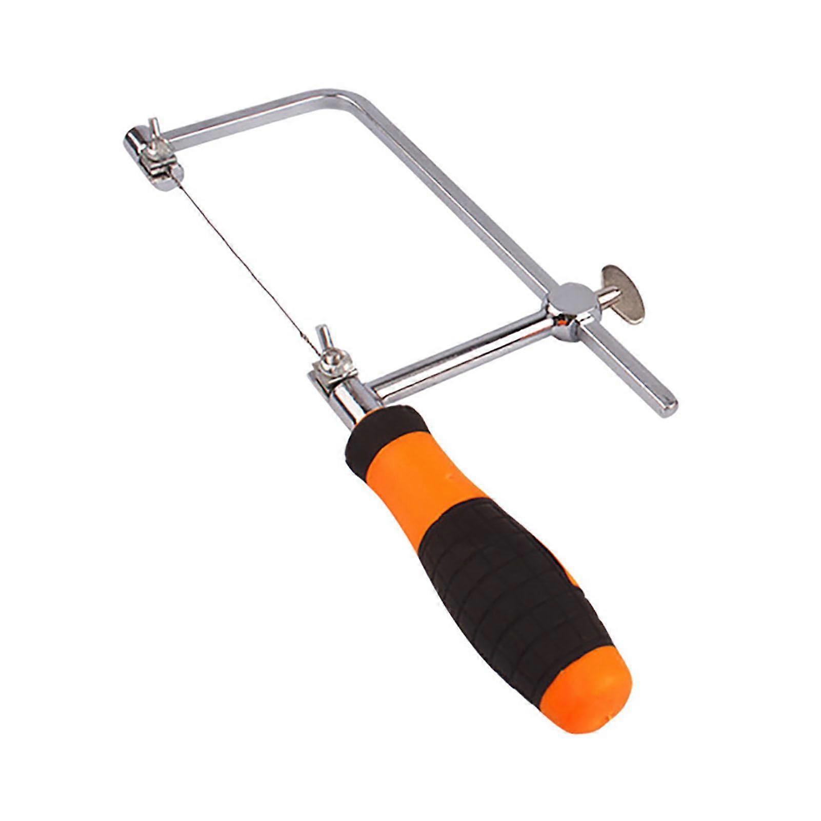 Steel Wire Saw, Multi Purpose Coping Saw, High Strength Hacksaws Diamond Wire Saw with 15cm Replacement Blade Set for Wood Stone Jade Metal Cutting