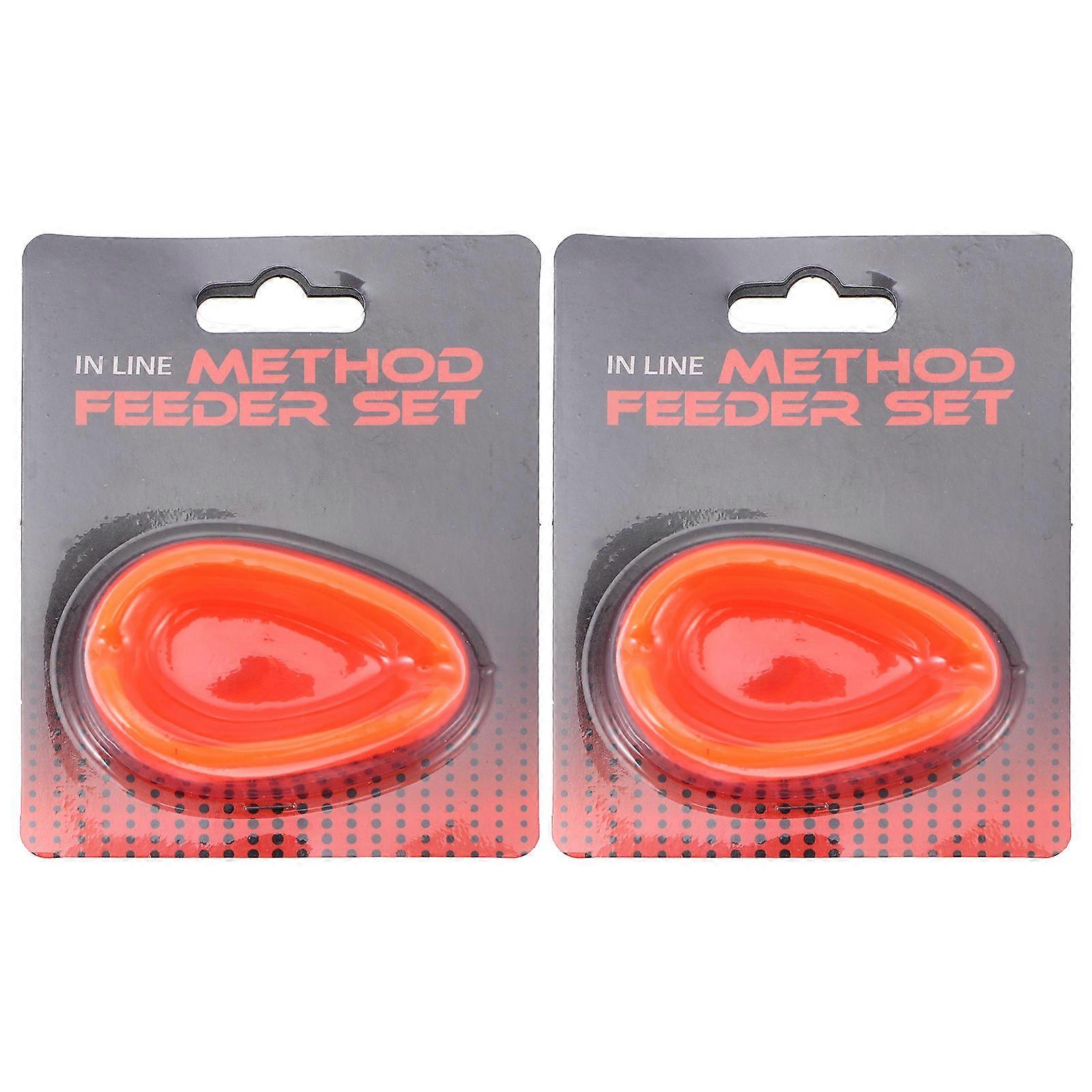 Outdoor Fishing 2Pcs Fishing Bait Feeder Mold Bait Moulds for Carp Fishing Quick Release Fishing Accessories Rectangular