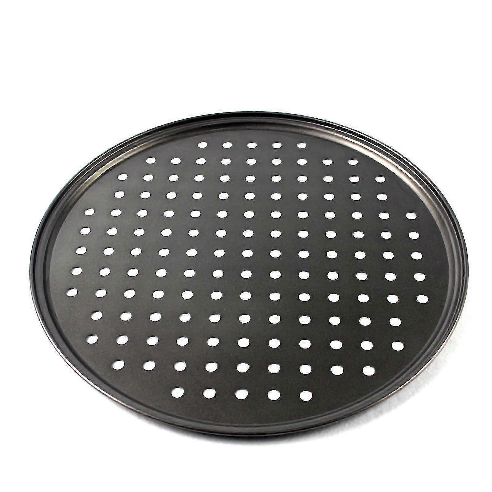Perforated Pizza Pan Non Stick Baking Easy Unmolding Firm Bottom Vented Pizza Pan