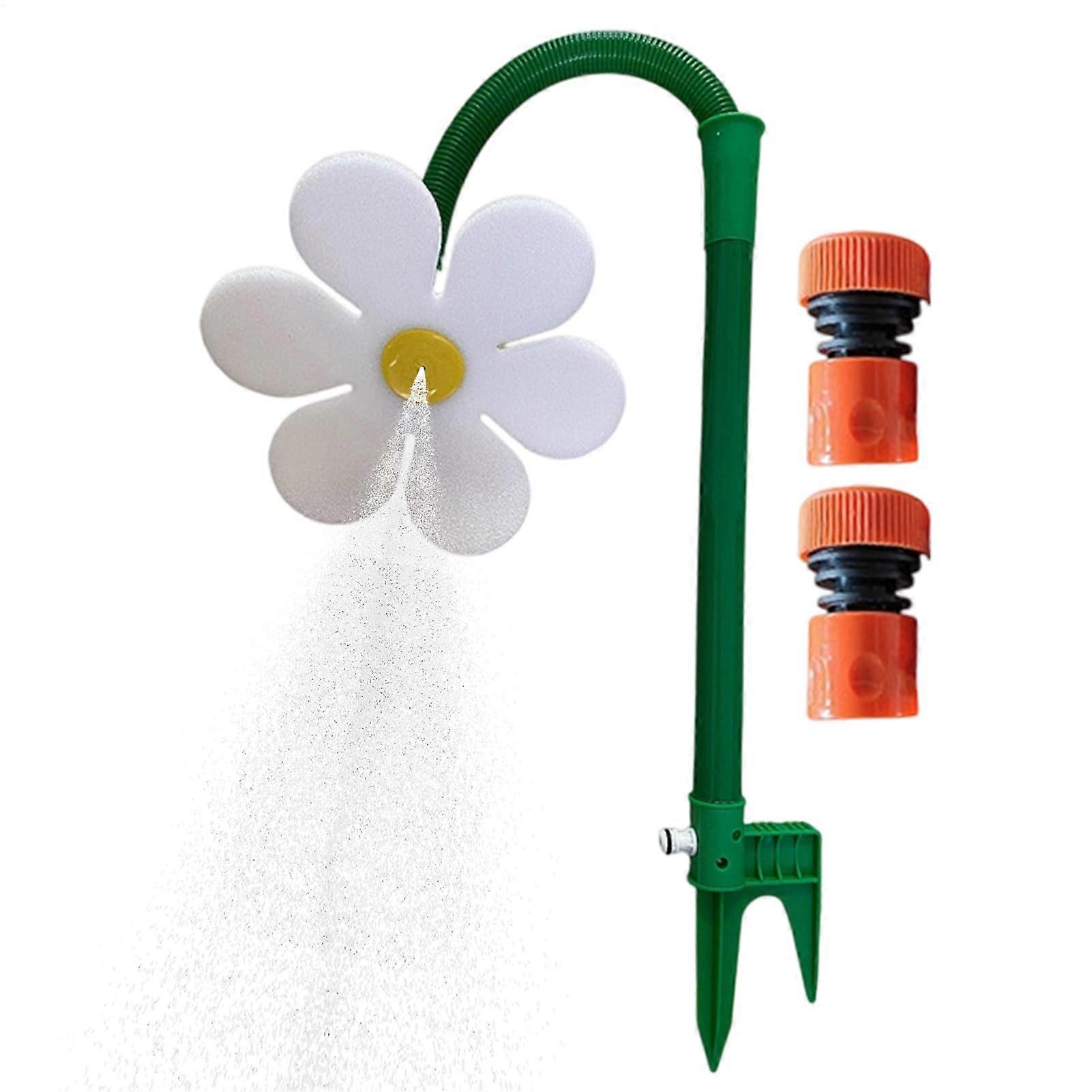 Sprinkler 360-Degree Rotating Dancing Flower Sprinkler For Garden Lawn Easy Install 76 cm (29.92 in) White