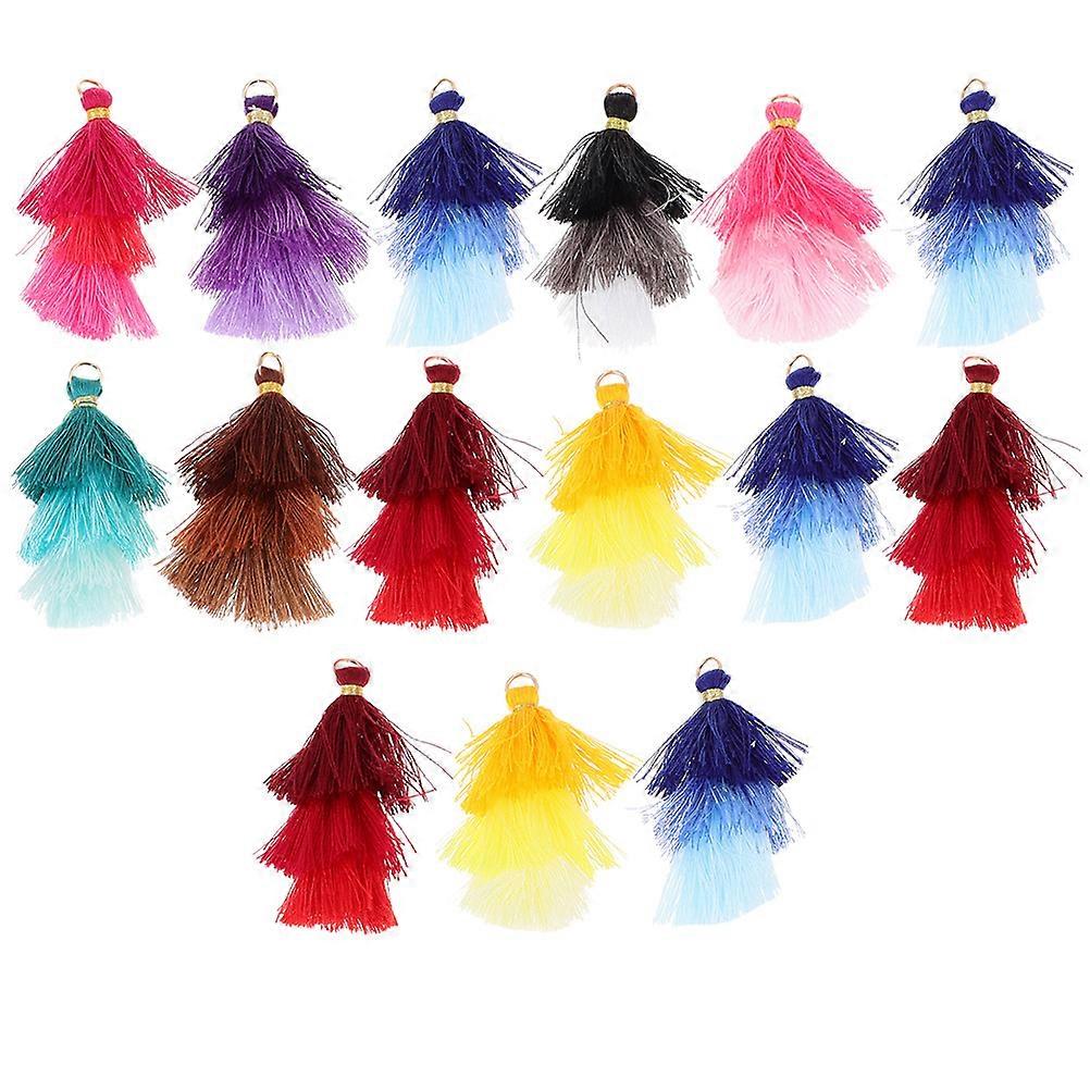20pcs Three Layers Of Tassel Hanging Fringe Party Decorations Craft Tassels For Decoration Cotton