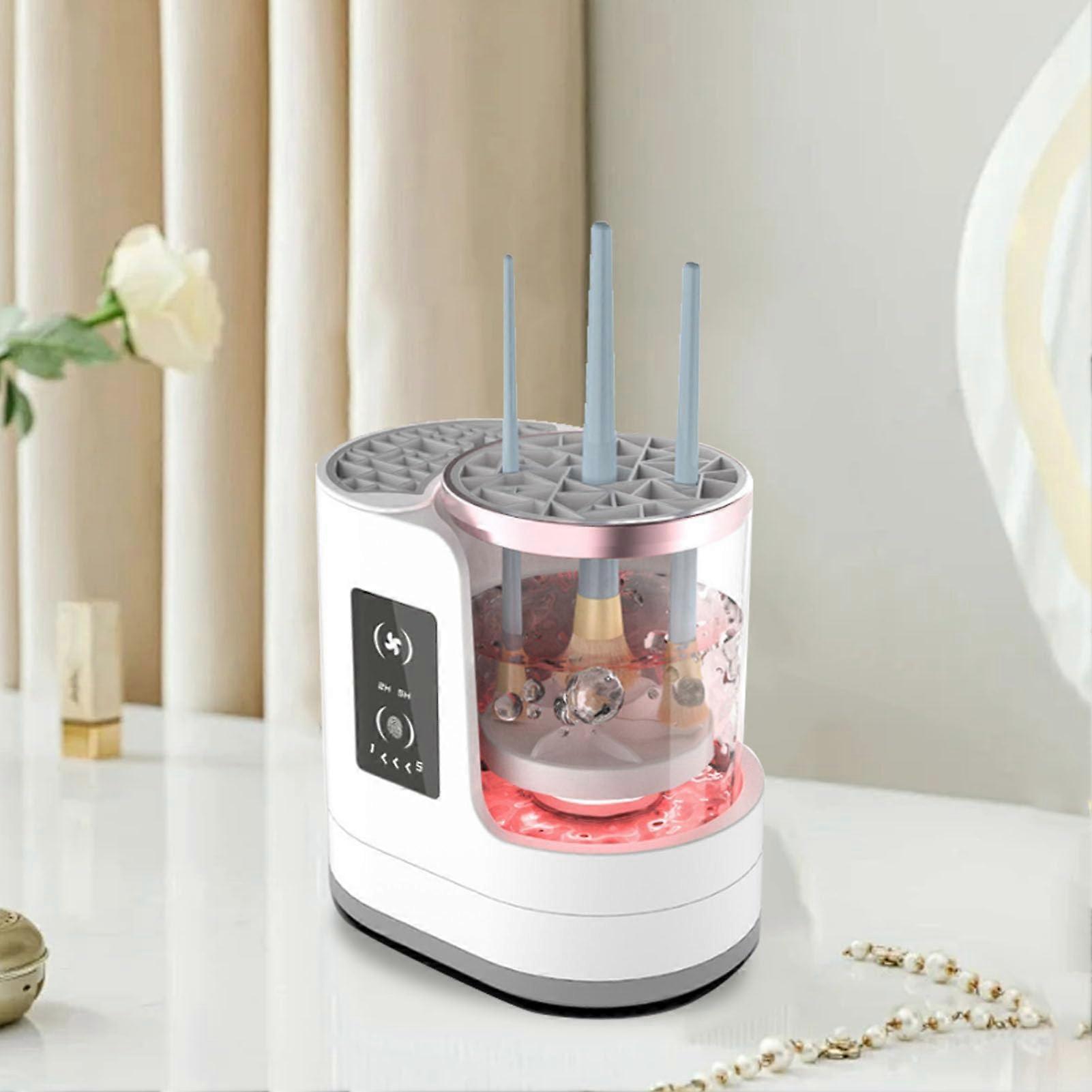 3 in 1 Electric Makeup Brush Cleaner with Fast Drying Stand - Powerful Home Cleaning Solution for All Brush Sizes