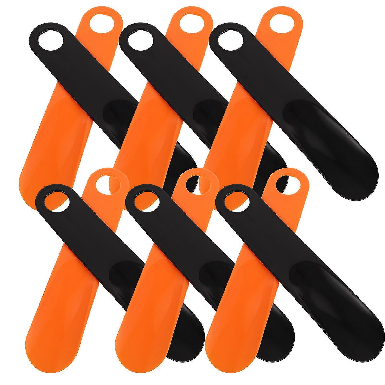 Portable Shoe Horn Tool 6Pcs Easy Storage Smooth Surface for Senior Kid Adult Daily Use ABS Material