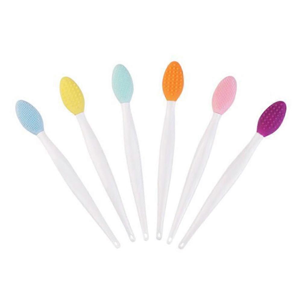 Nose Cleaning Tool 6Pcs Assorted Color Silicone Brushes For Effective Daily Facial Care Deep Cleaning
