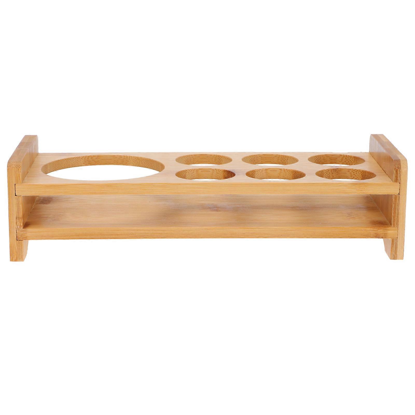 Khaki Cup Rack for Storage Suitable for Home Daily Use Hotel and More with Synthetic Material 1Pc