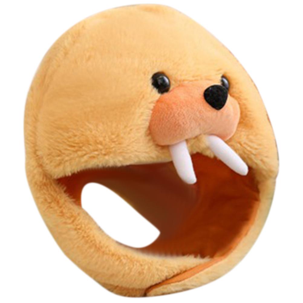 Plush Elephant Seal Hat – Lightweight Soft Animal Headwear for Halloween, Carnival, Party, Cosplay, Performance & Photo Booth Use