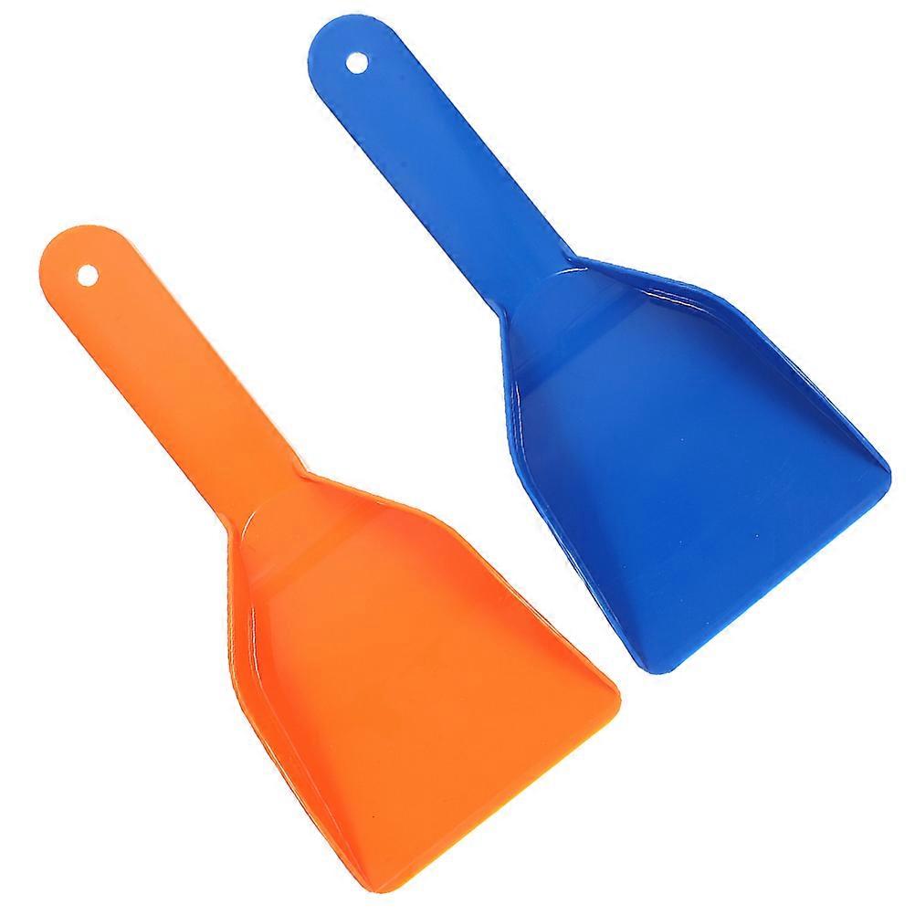 Handheld Frost Removal Scoop 2pcs Utility Ice De Icing Tool for Refrigerator Freezer Heavy Duty Flat Cleaner Durable Kitchen Accessory
