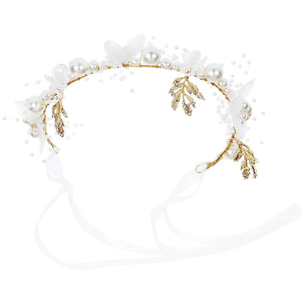 Elegant Pearl Headband Crown Hair Accessory for Weddings and Special Occasions – Lightweight and Comfortable Design
