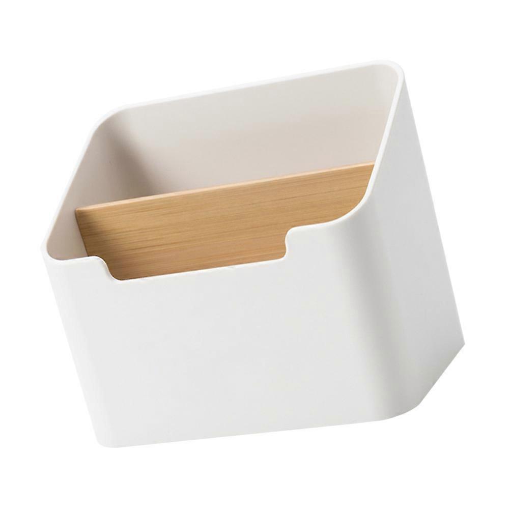 Remote Control Storage Box Holder for Storage Use 1 Piece Bamboo Desk Organizer