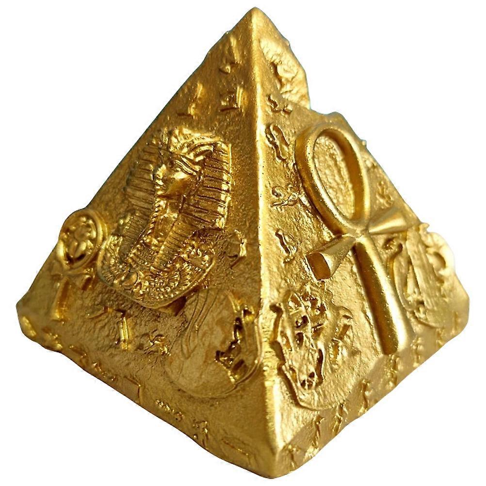 الراتنج الذهبي الهرم المصري الهرم للمنزل مكتب غرفة نوم قابلة للتحصيل نموذج خمر 6.5x4.5 بوصة