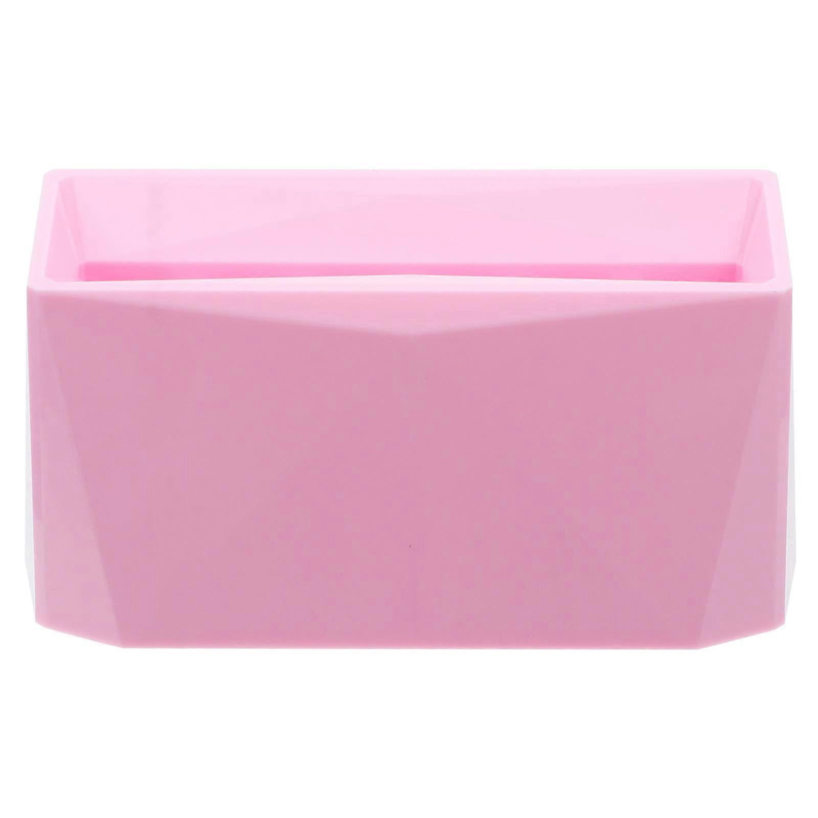 Pink Acrylic Protective Case for Eyelash Tweezers and Beauty Tools with Portable Size 1pc