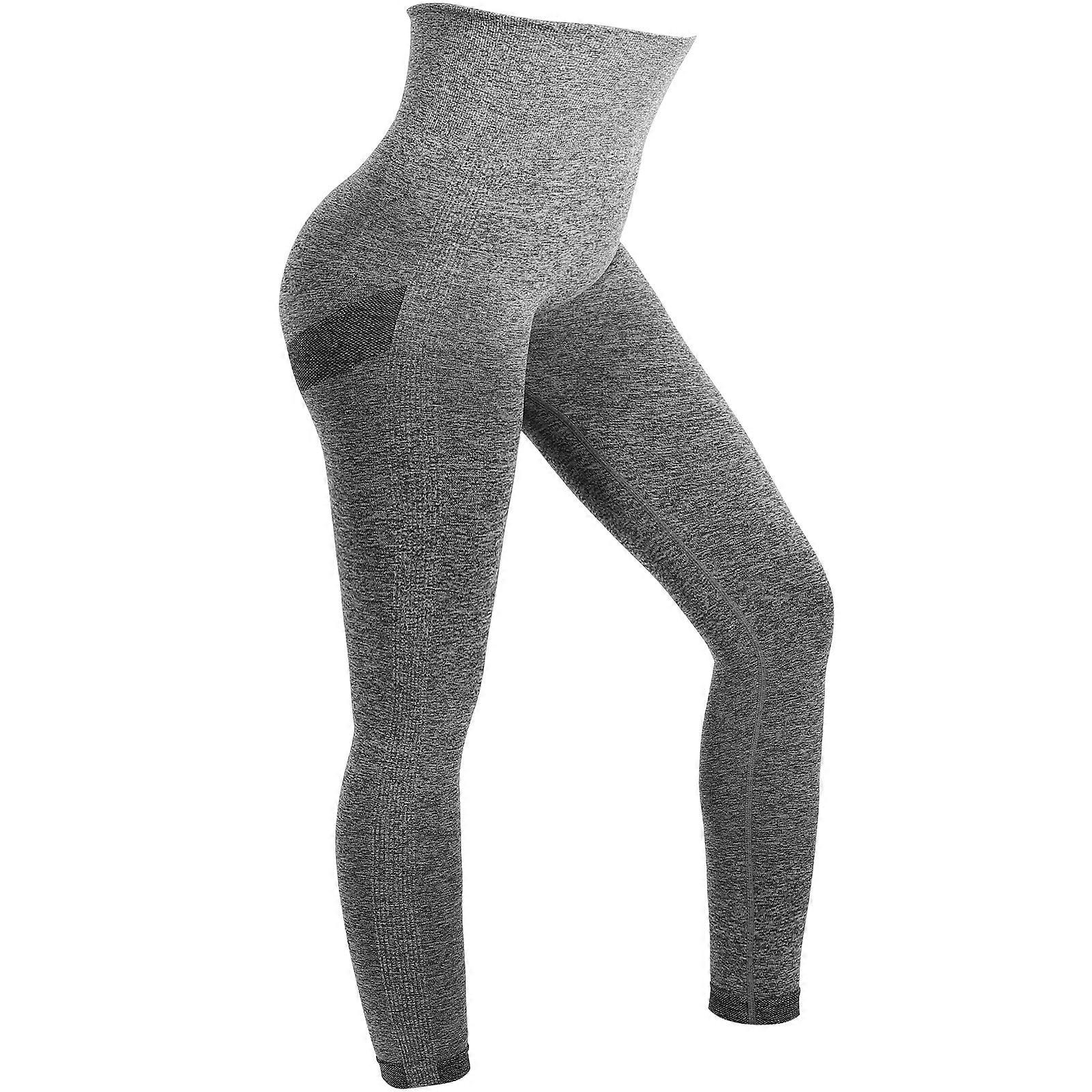 Multi-Purpose Gym Leggings For Women With High-Waisted Design Suitable For Outdoor Activities In Grey 1Pack