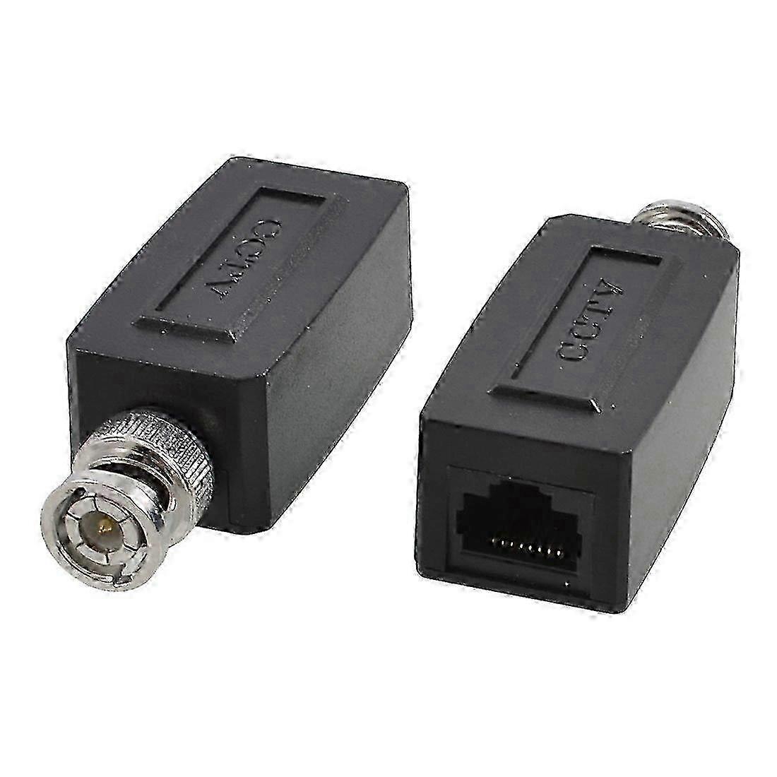 Koaksial BNC og RJ45 UTP Cat5 Active Video Balun Transceivere Par for CCTV-kameraer