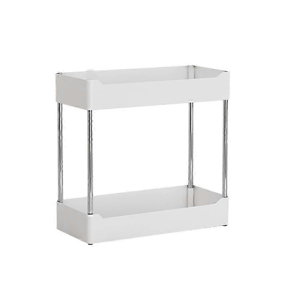 Space-Saving Standing Shelf Organizer for Bathroom & Kitchen - Multi-Functional Storage Solution with Elegant Design