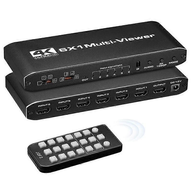 6 in 1 Out HDMI Multiviewer US Plug