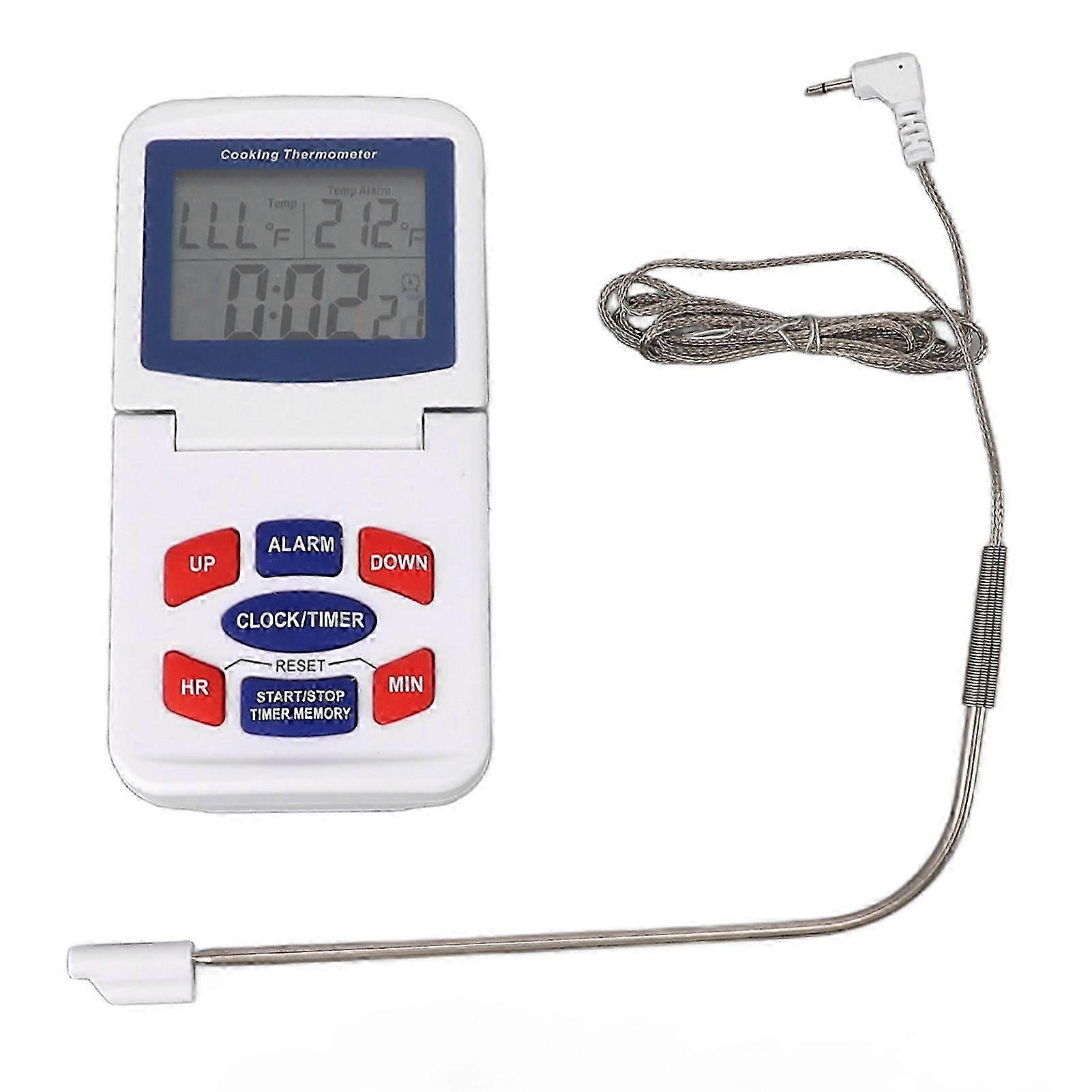 2025 Multifunctional Digital Cooking Thermometer for BBQ Grill, Folding Storage