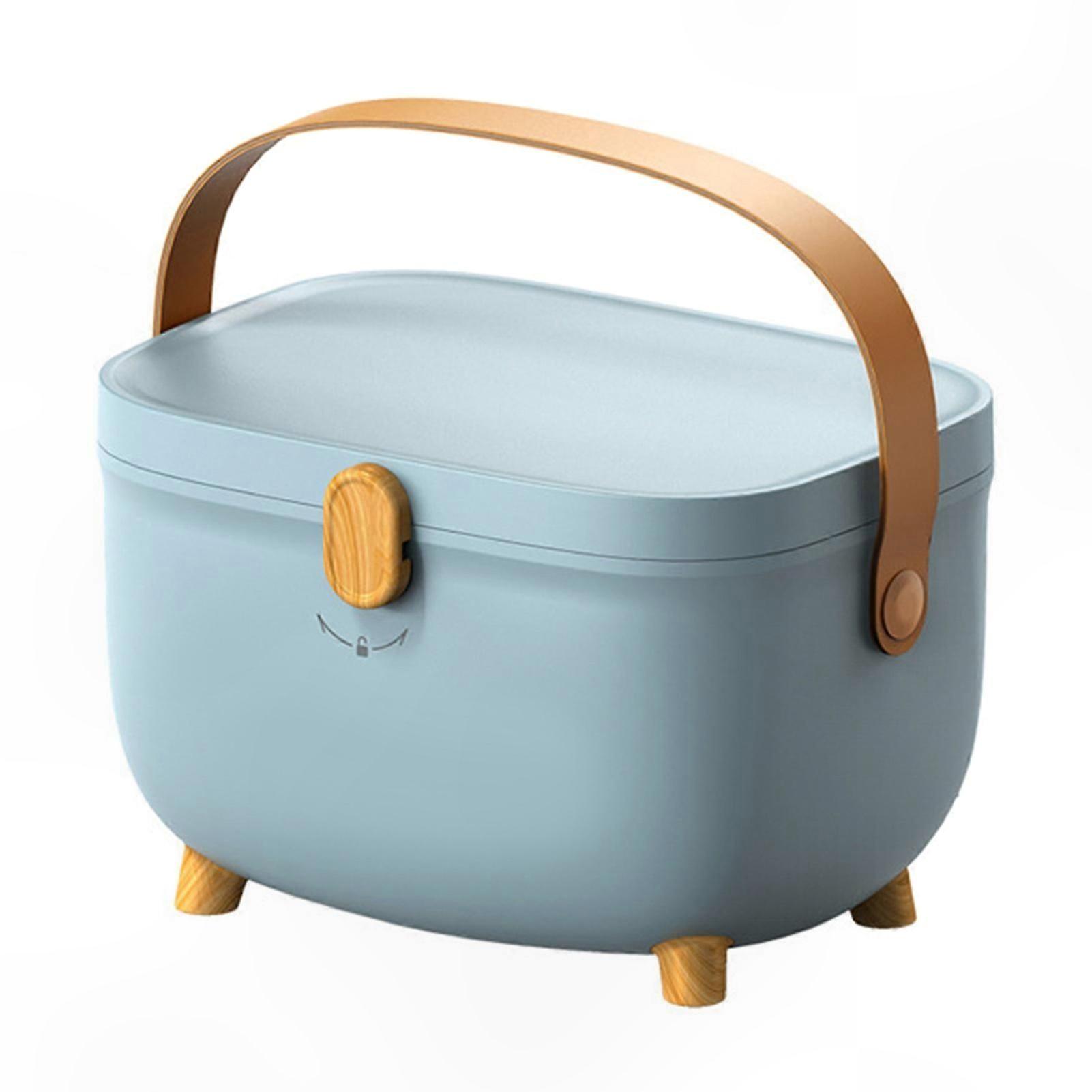 Double Layer Large Capacity Medicine Organizer with Multiple Compartments for Home or Dorm Use