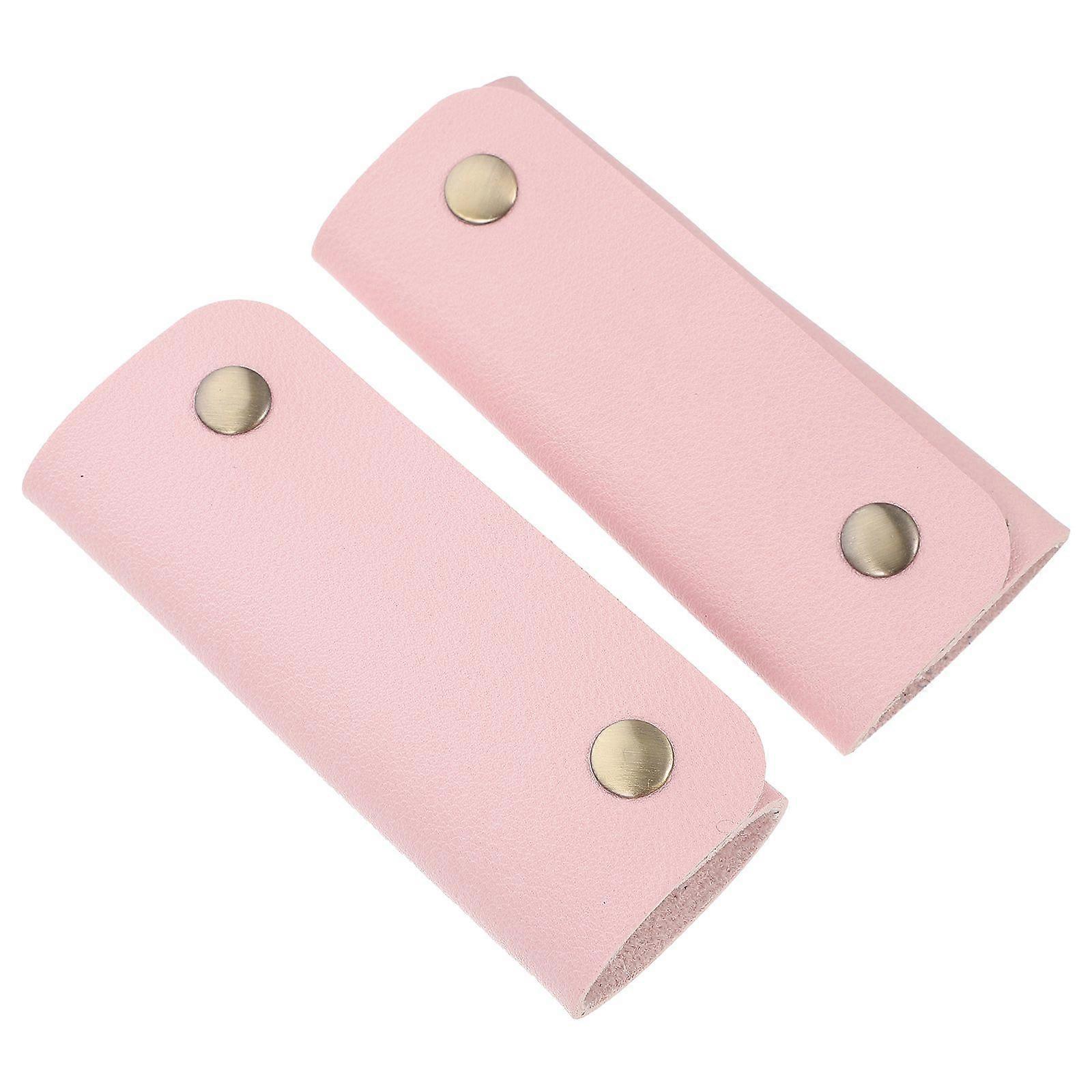 2Pcs Bag Handle Wrap Leather Wallet Handle Protector Protective Handle Sleeves