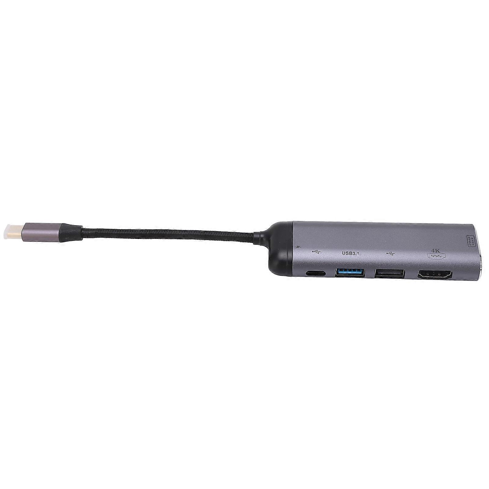 1 Pack Type C Laptop Docking Station USB C VGA Hub USB 3.1 USB 2.0 Type C PD100