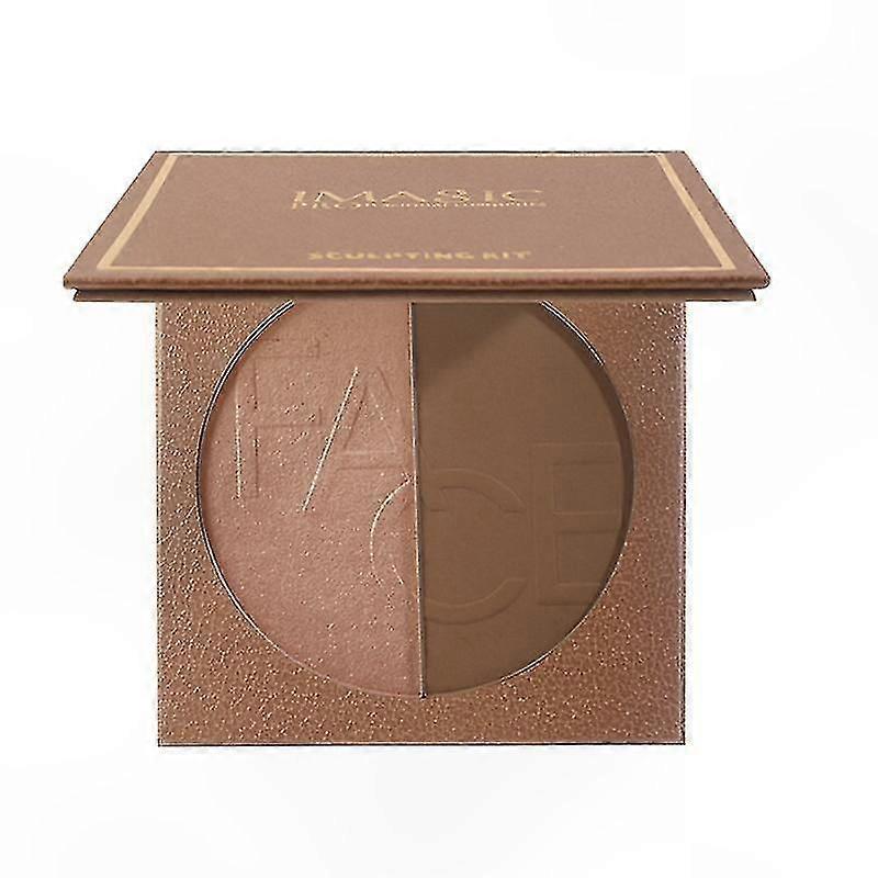 Pressed Powder Highlighter, 1pc Compact Shimmer Makeup