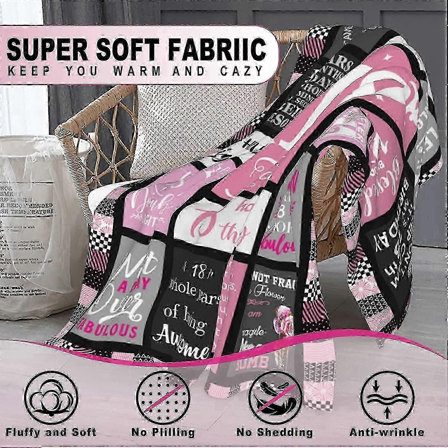 Lightweight, durable Blankets 18th Birthday Gifts for Girls