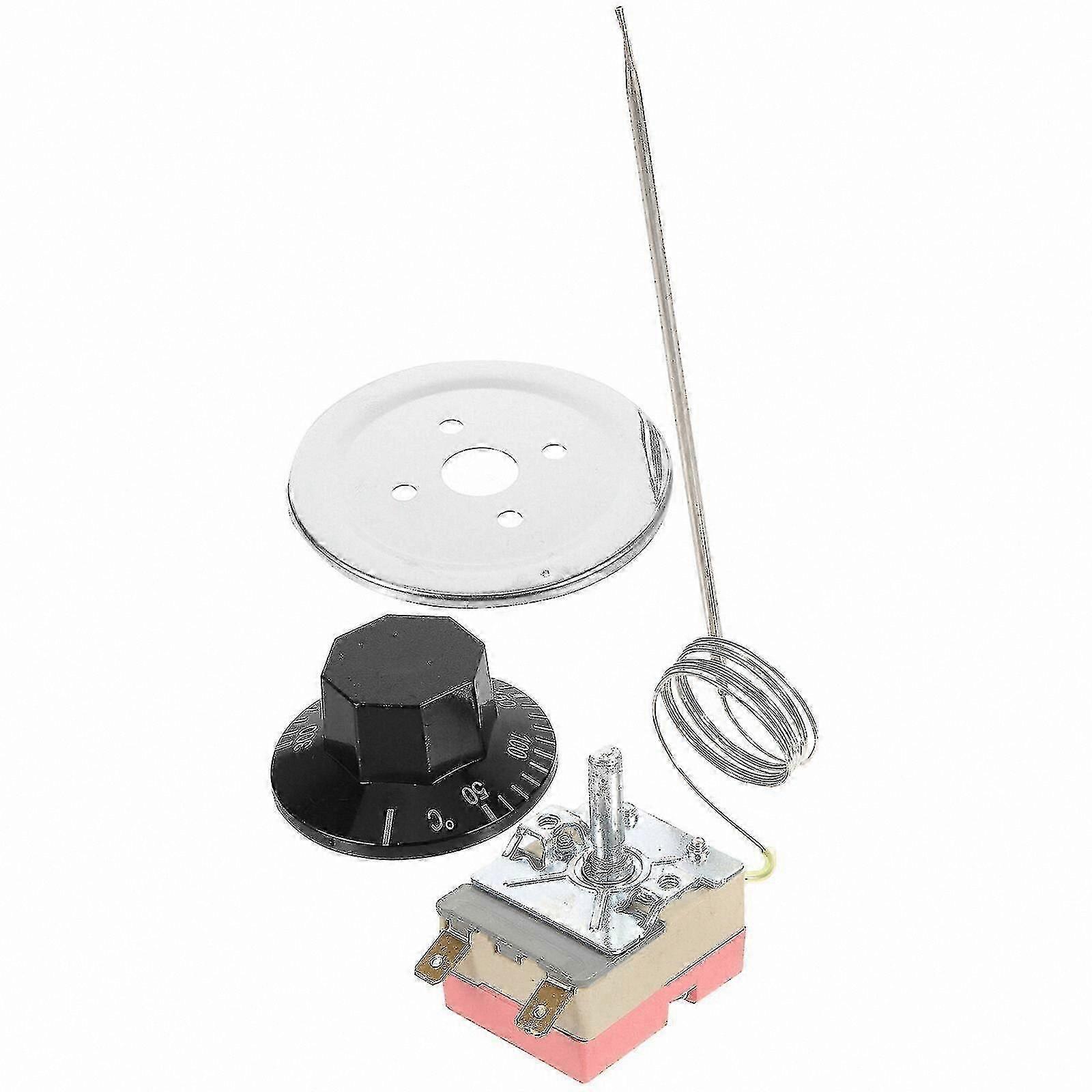 Thermostat Temperature Control Switch for Oven, Fryer Thermal Switch with Adjustable Range (50-300)