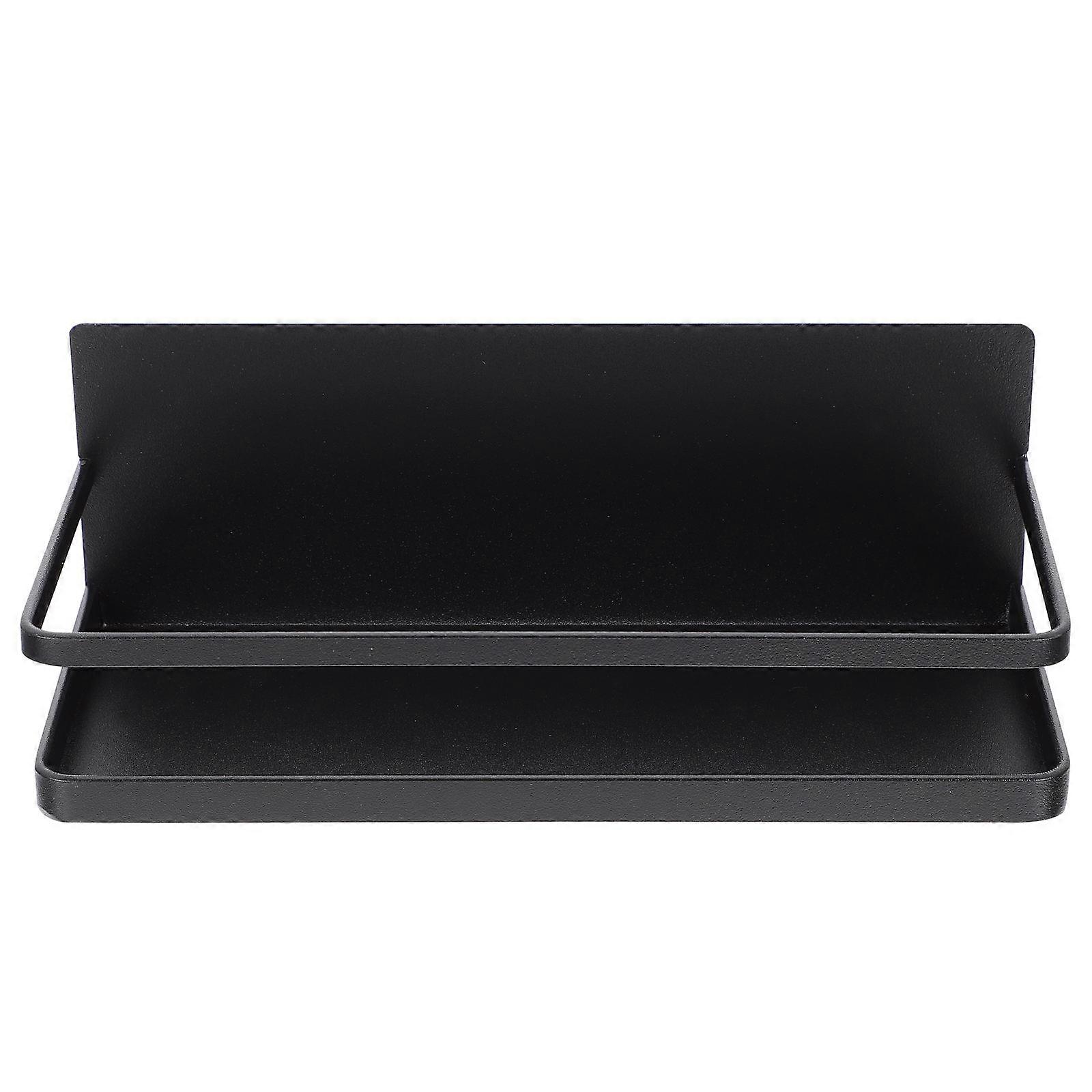 Magnet Rack Kitchenware Refrigerator Organizer Study Room Iron Black for 1Pack