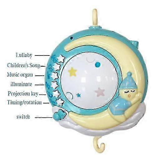 Mini Tudou Baby Musical Crib Mobile with Projection Function and Ni...