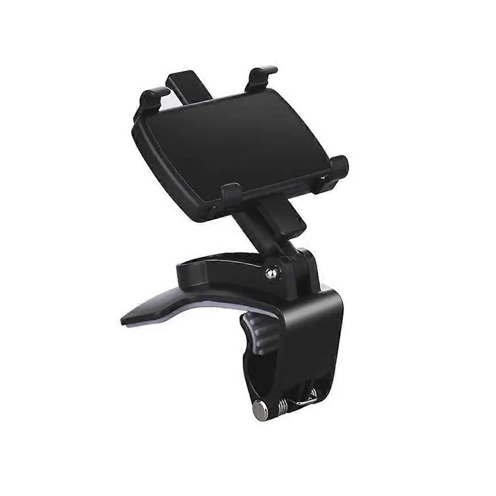 Car Phone Holder Stand Rotatable Clip Mount Compatible with All Smartphones, Adjustable In-Car Bracket for Secure Support