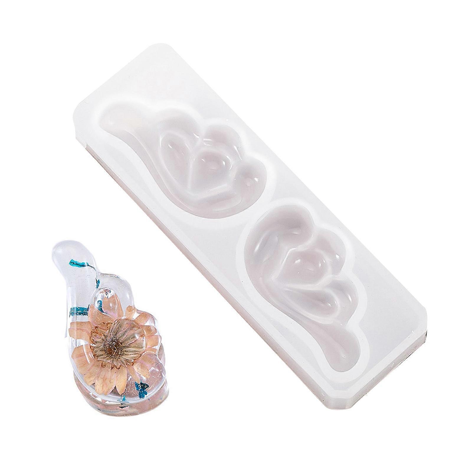 Multi Purpose Wing Design Silicone Mold For DIY Crystal Epoxy Creations And Decorative Projects Multicolor