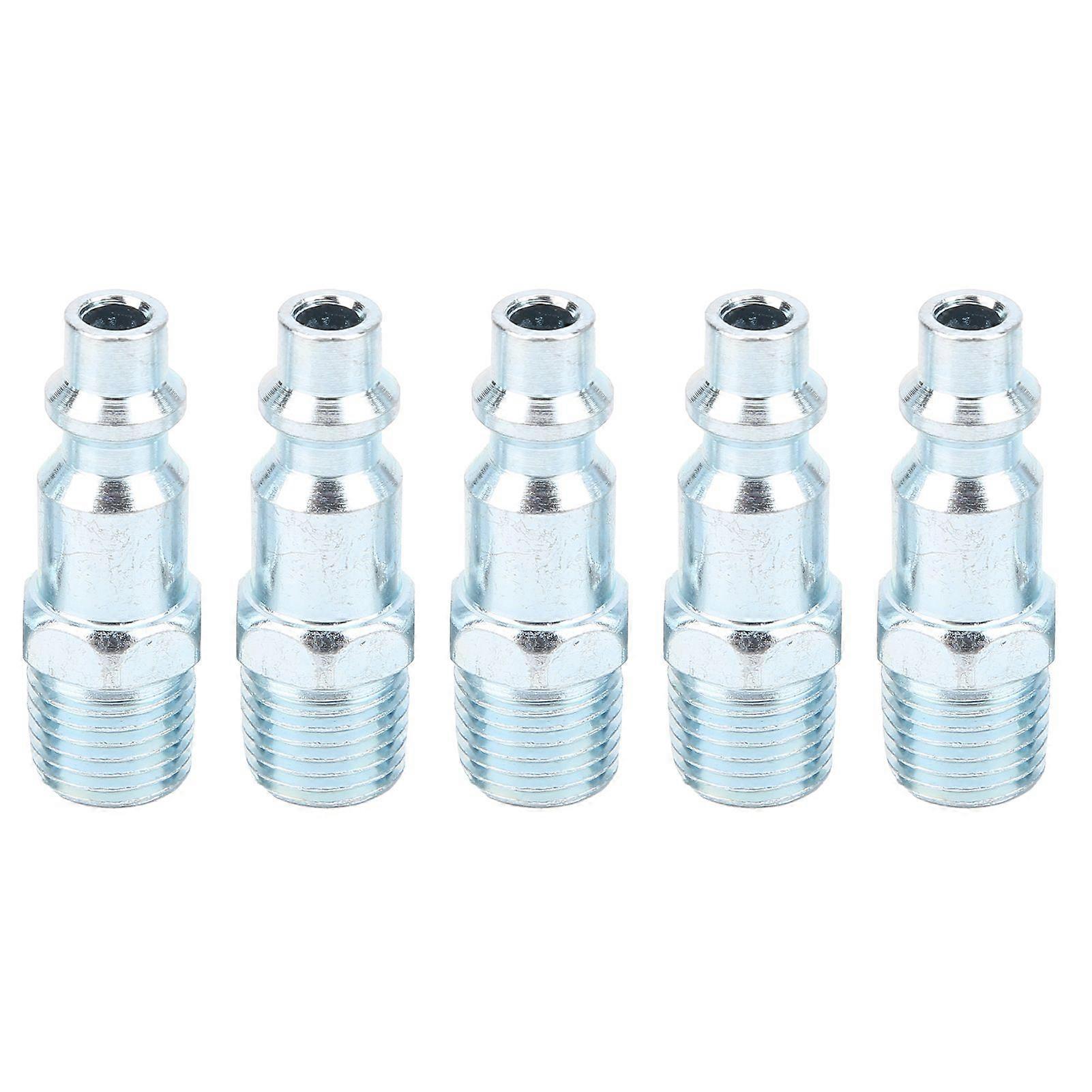 5Pcs Pneumatic Tool Connector American Style Plug Industrial Air Fitting Compressor Accessories