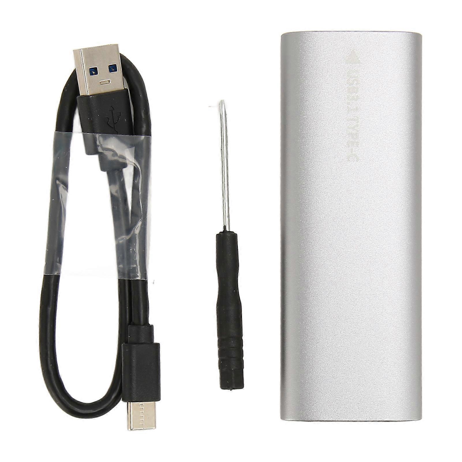 M.2 SATA USB C 3.1 10Gbps UASP Trim Aluminum Alloy Type C SSD Enclosure for 2280 2260 2242 2230 Size