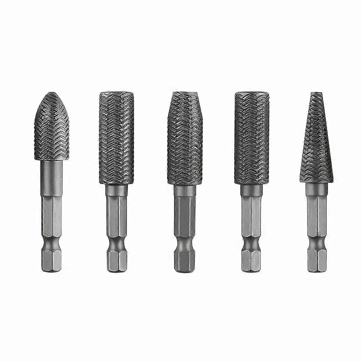 Hex Shank Rotary File Drill Bits Wood Carving File Rasp Burrs