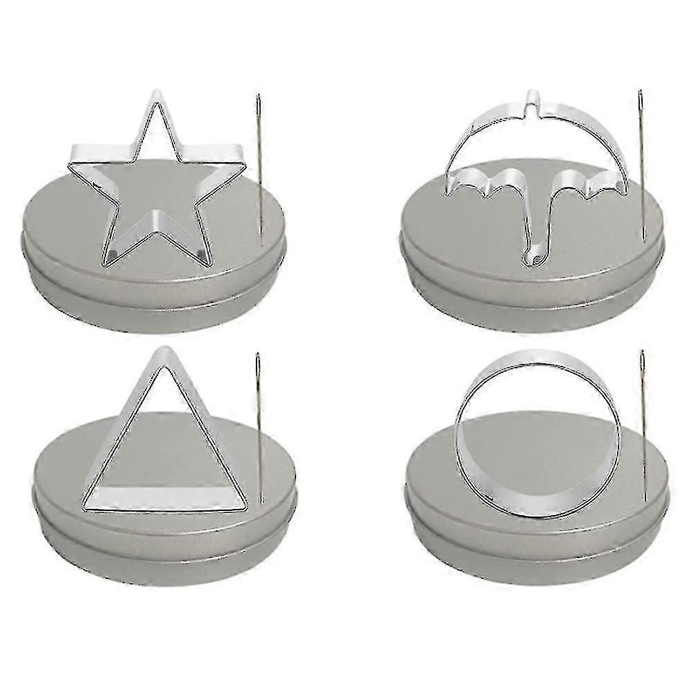 Dalgona Korean Candy Making Tools Set Acier inoxydable Sugar Pie Game pour Ppopgi Making Tool 4 Piece