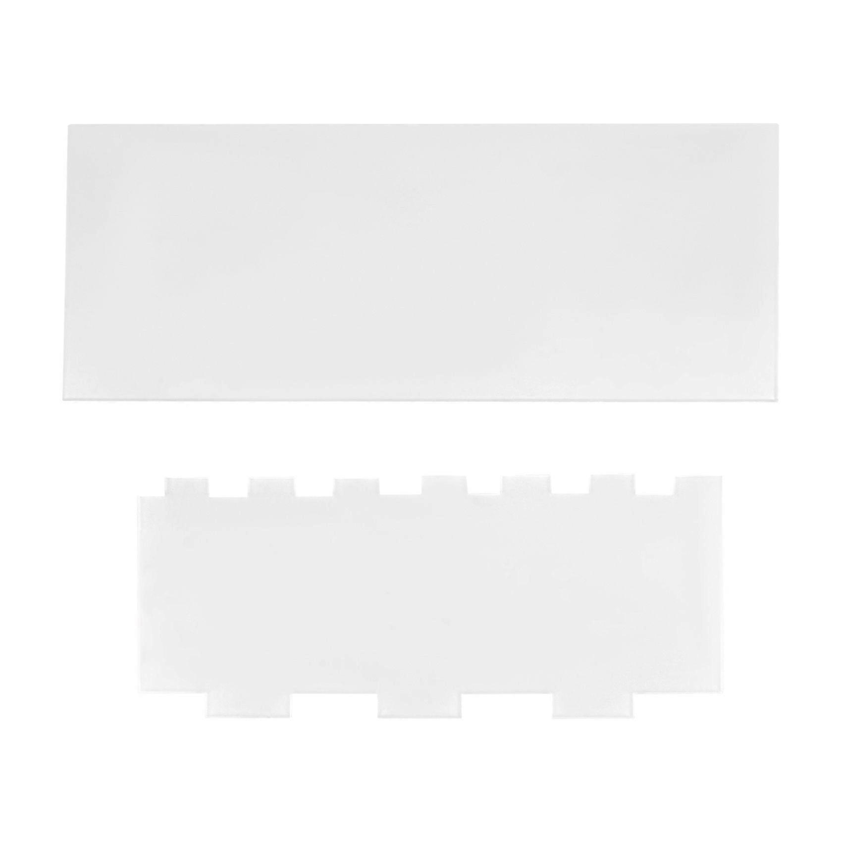 12 Inch Acrylic Cake Scraper Smoother and 9.5 Inch Edge Side Cake Scraper Frosting Combs for Cream