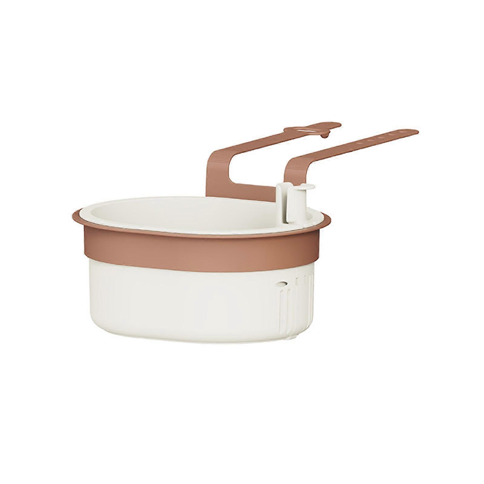 Hanging Kitchen Sink Strainer Basket - Household Food Waste Separator Filter, Multi-Purpose Fruit Washing Draining Basket with Anti-Clog Garbage