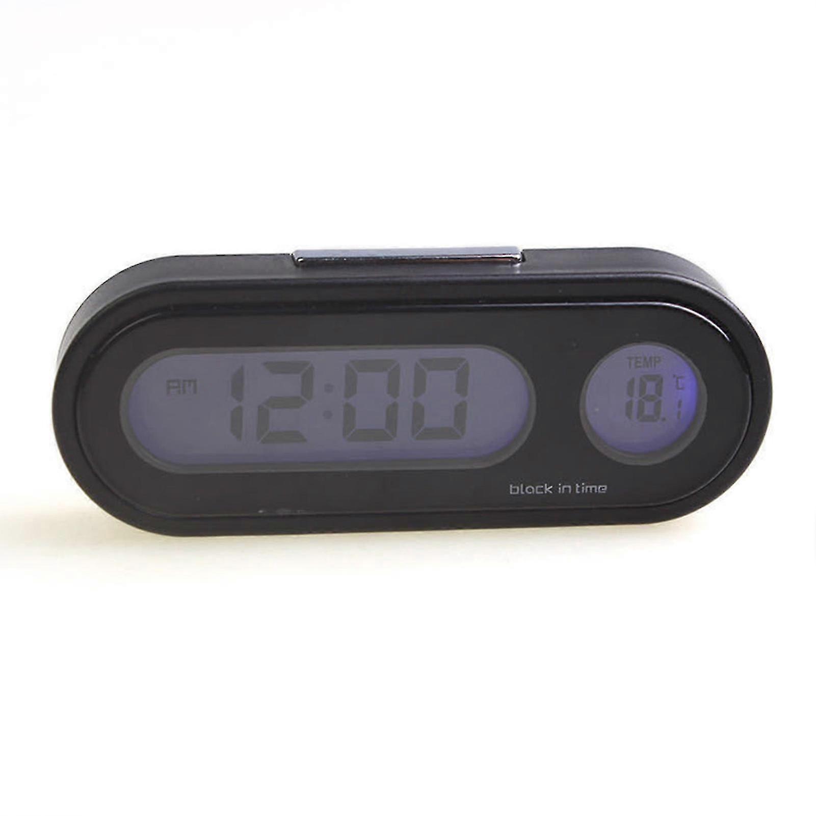 CarDashClocks DigitalDashboardClock MiniCarElectronicClock LuminousDashboardClock CarClockwithTemperature LCDElectronicClock