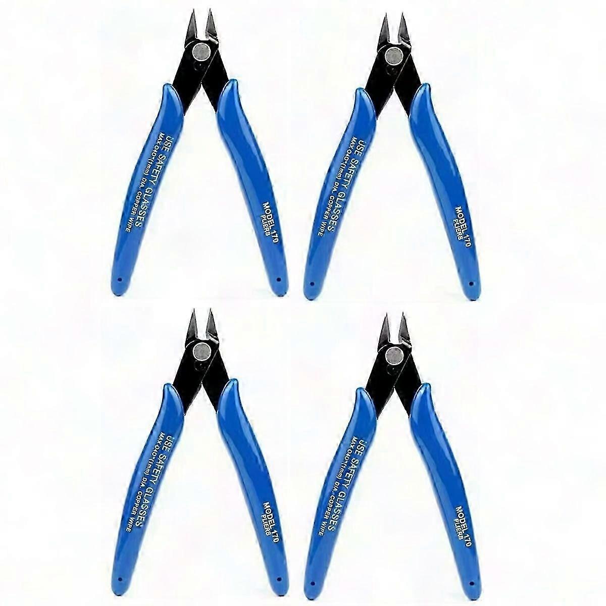 5 Inch High Leverage Side Cutting Pliers - Ergonomic Diagonal Cutter Clippers, Multifunction Tool