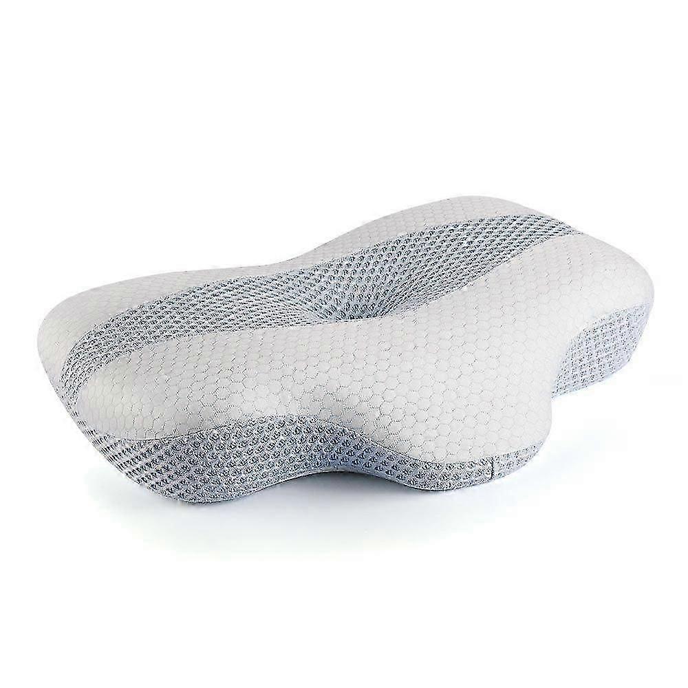 Home Ice Silk Pillow Space Slow Recovery Soft Memory Cotton rectangle Pillow Cervical Spine Neck Protection Sleep Pillow QSF