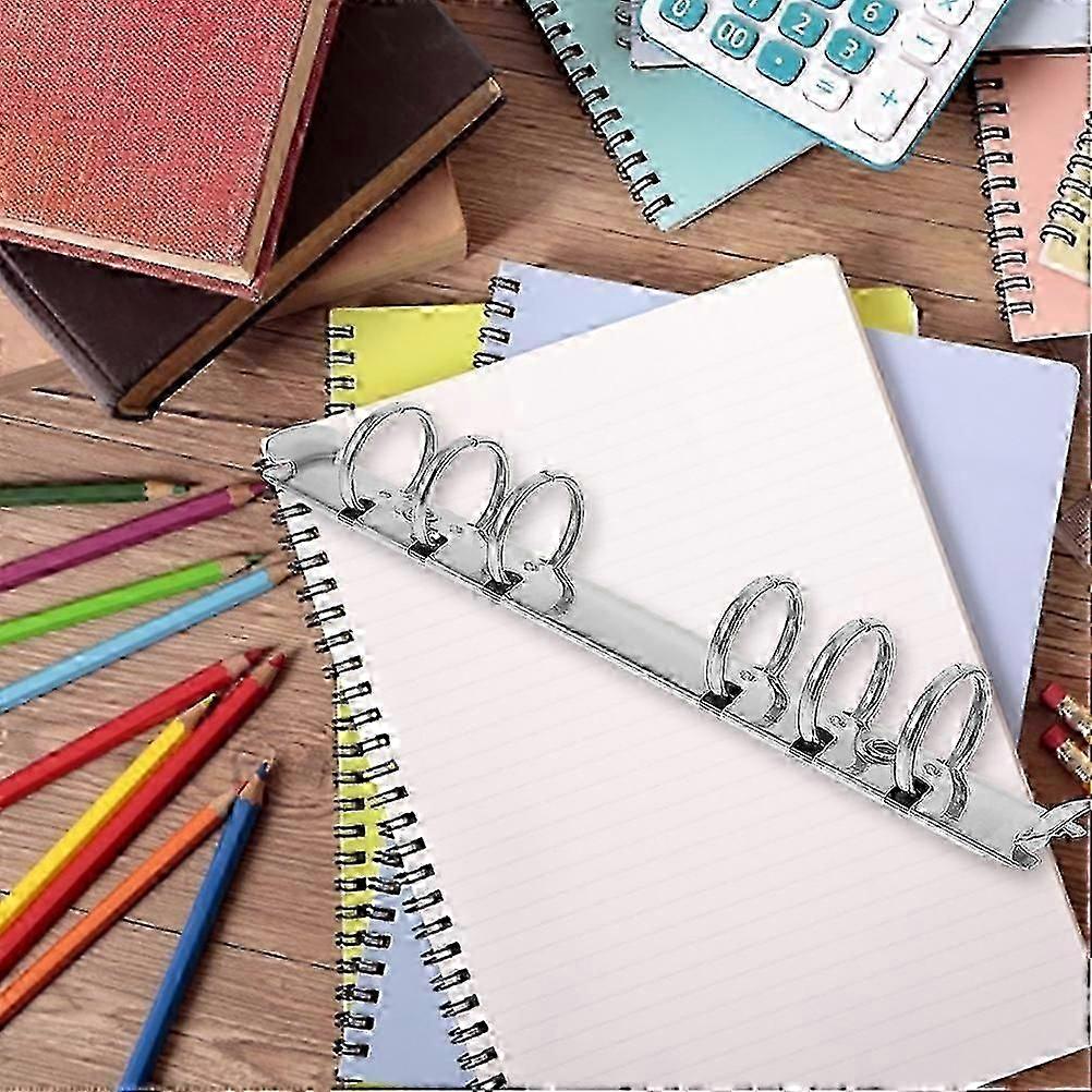 6Pcs Metal Loose Leaf Binder Rings for Office DIY