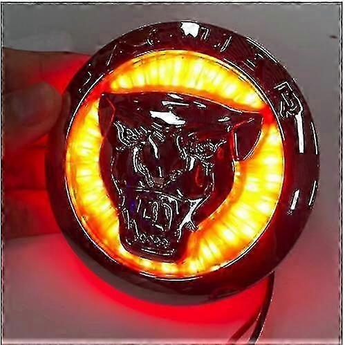 Car Styling For Jaguar Xf Xj Xjl 3d Plating Front Center Grille Emblem Badge Decals Light Accessories Auto Sticker Decoration